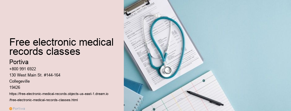 free electronic medical records classes