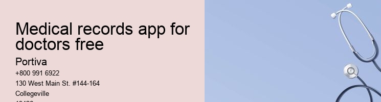 medical records app for doctors free